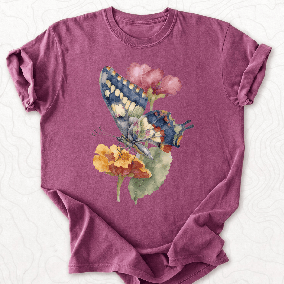 Butterfly Flowers T-shirt