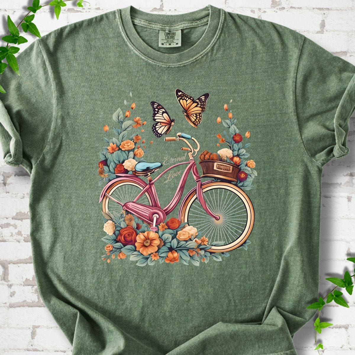 Bicycle and Flowers T-Shirt