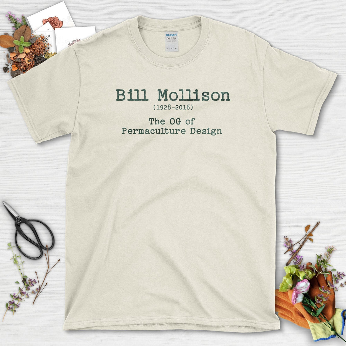 Bill Mollison Permaculture T-Shirt