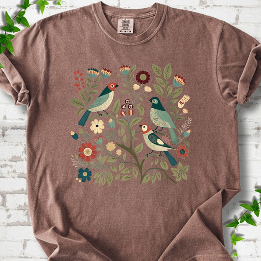 Birds and Flowers T-Shirt