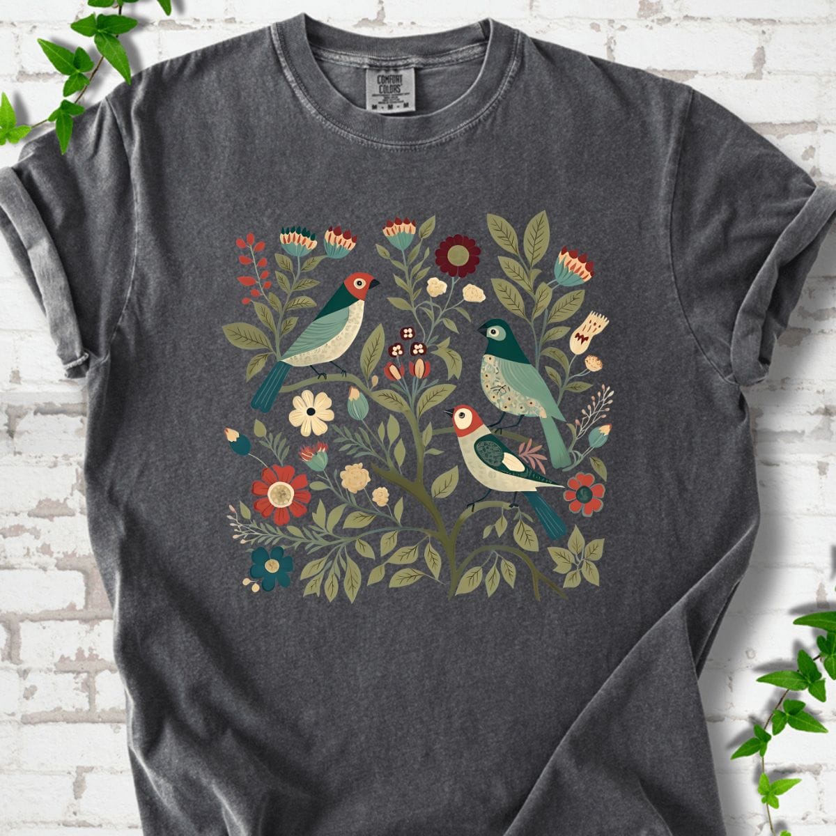 Birds and Flowers T-Shirt