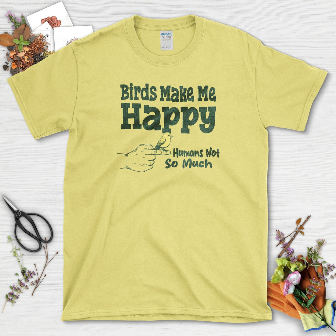 Birds Make Me Happy T-Shirt