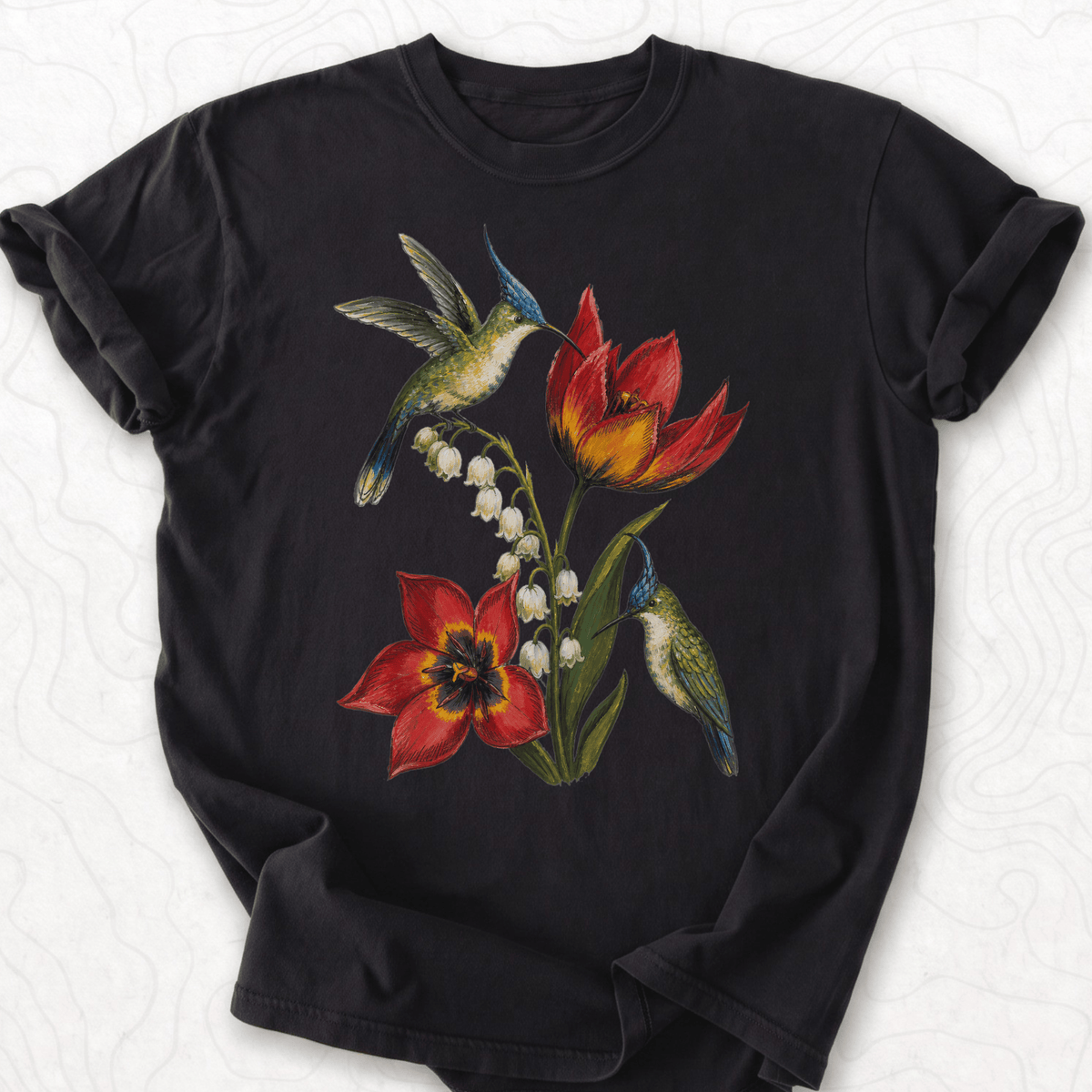 Hummingbird Flowers T-shirt