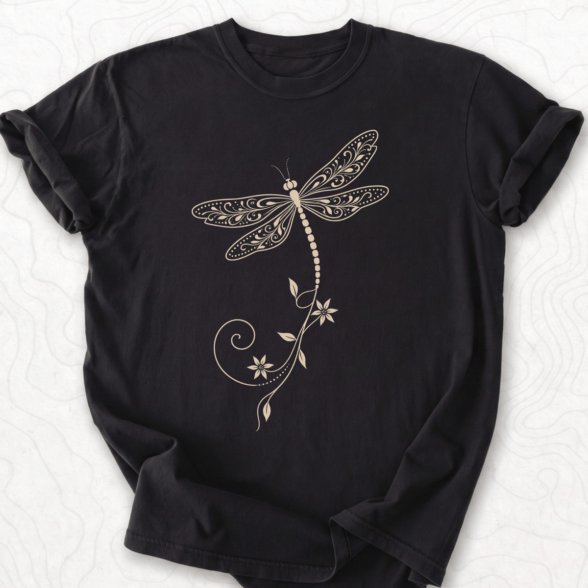 Floral Dragonfly T-shirt