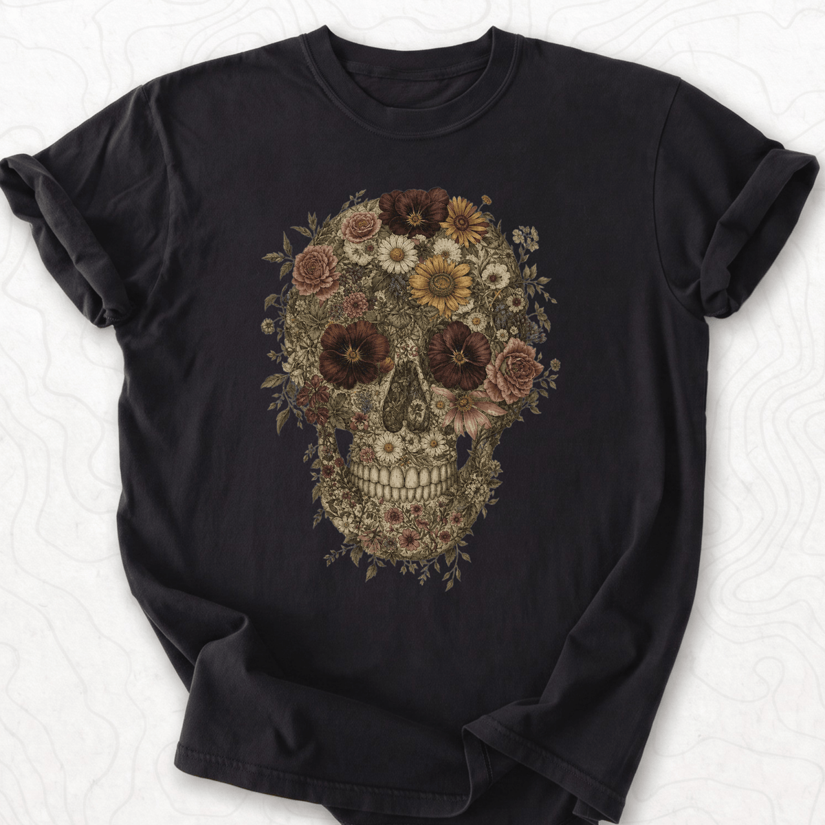 Floral Skull T-shirt