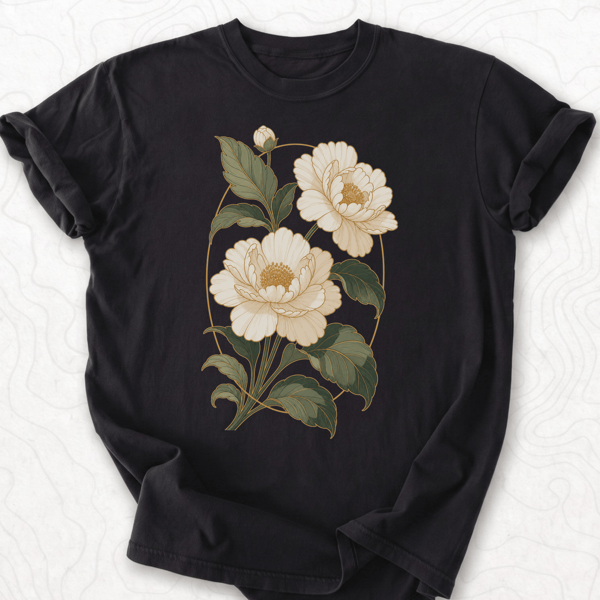 Vintage Peony Floral T-shirt