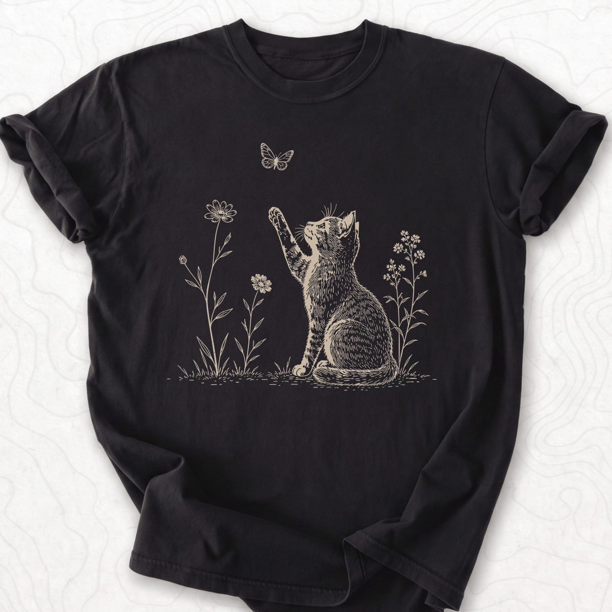 Kitten Butterfly T-shirt