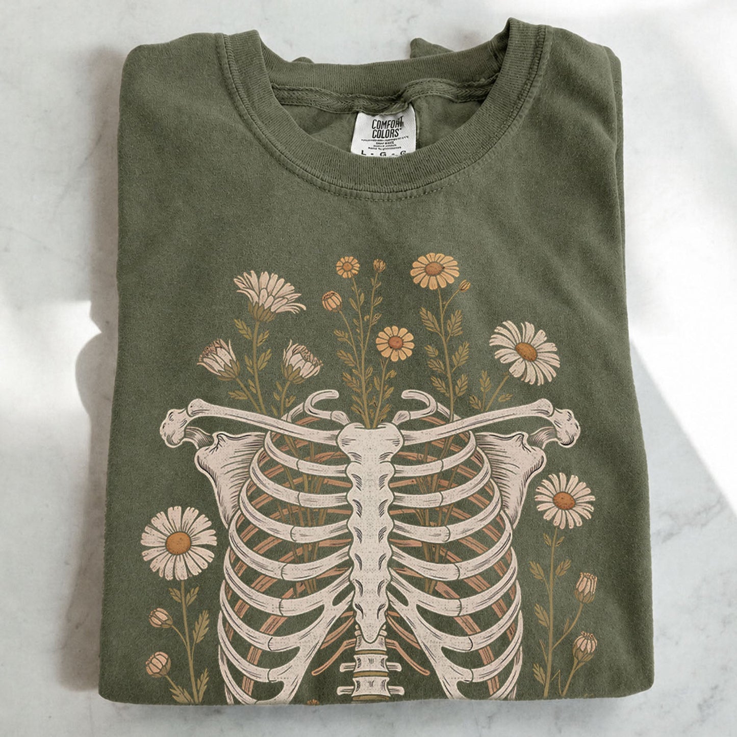 Blooming Bones Skeleton T-Shirt