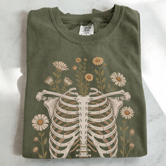 Blooming Bones Skeleton T-Shirt