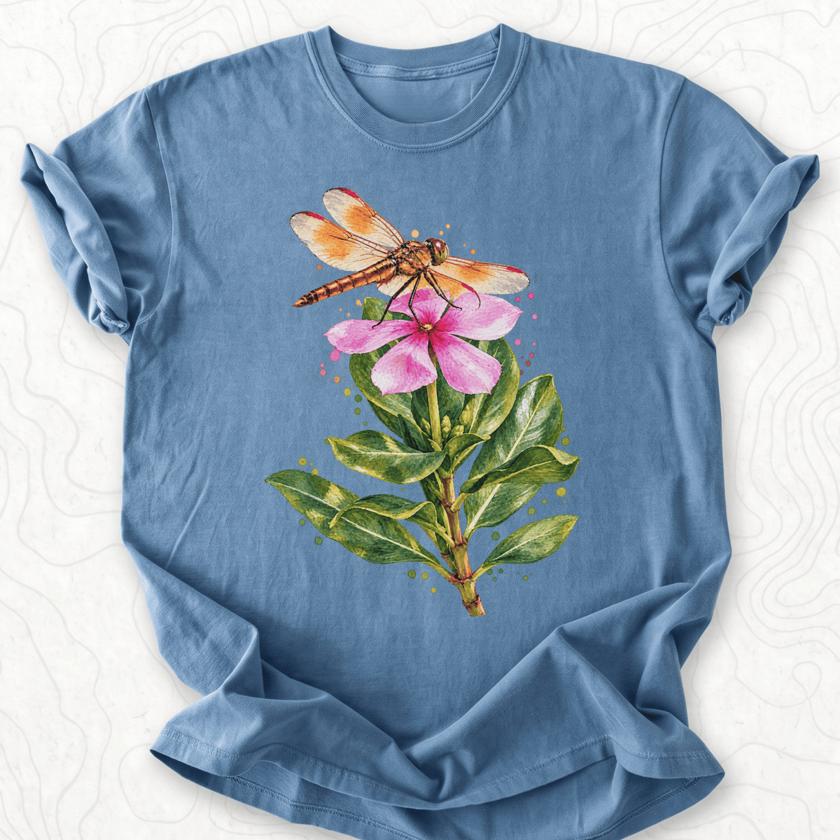 Dragonfly Flower T-shirt