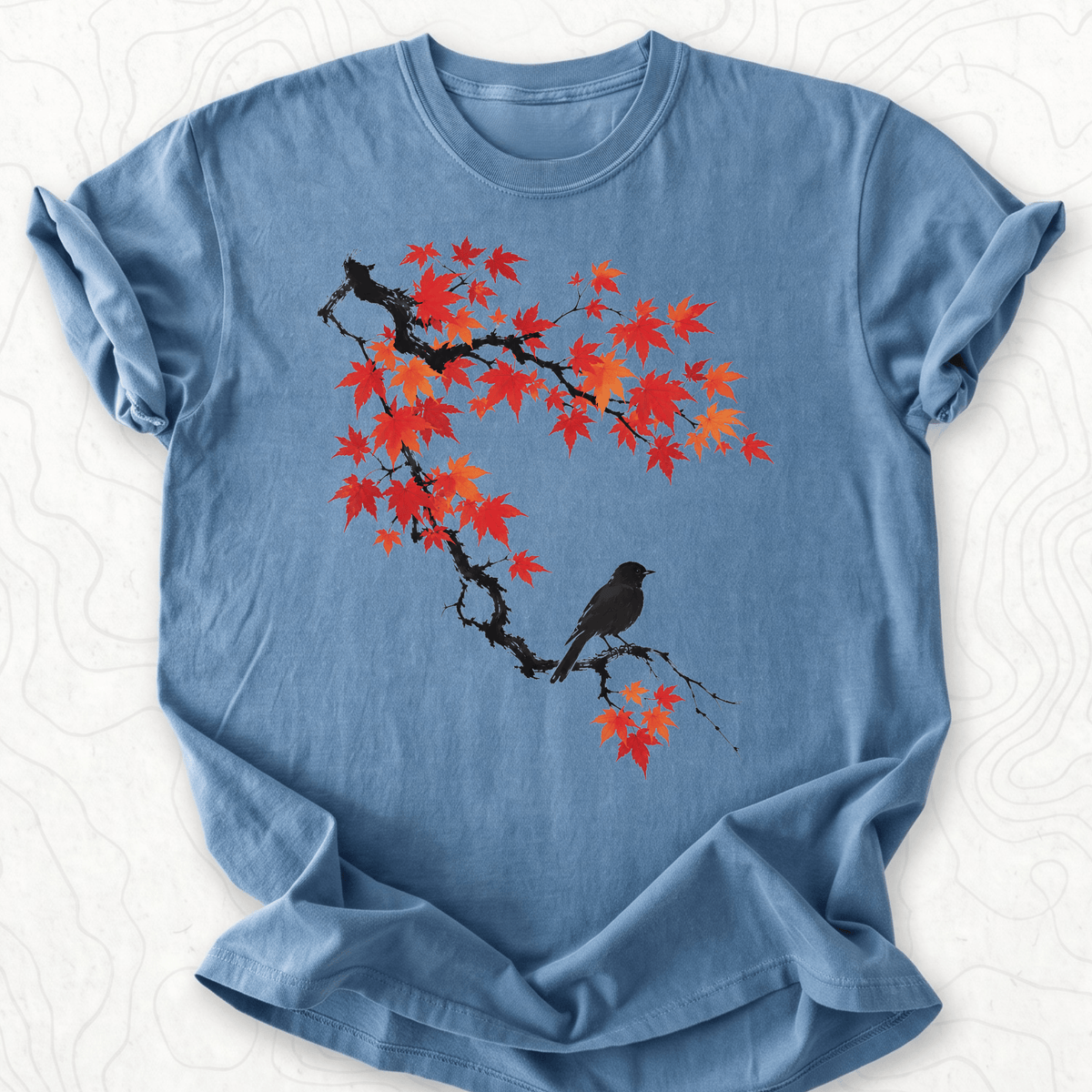 Autumn Bird Branch T-shirt