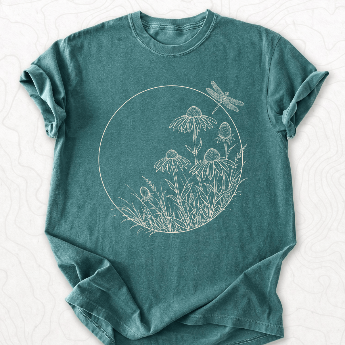 Dragonfly Wildflowers T-shirt
