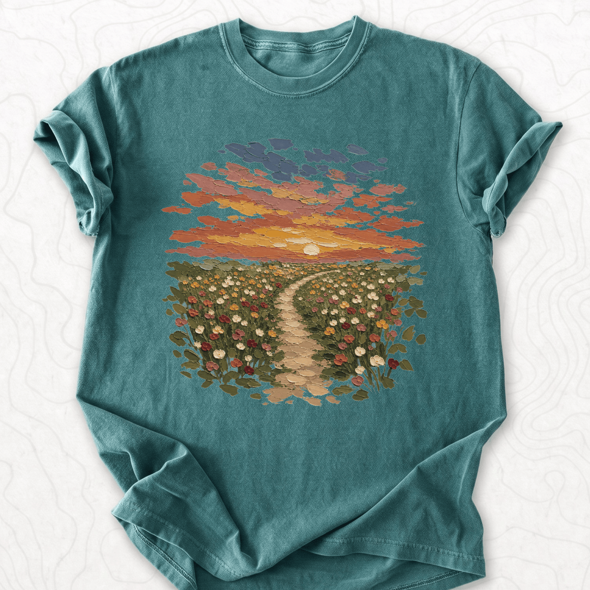 Sunset Garden Path T-shirt