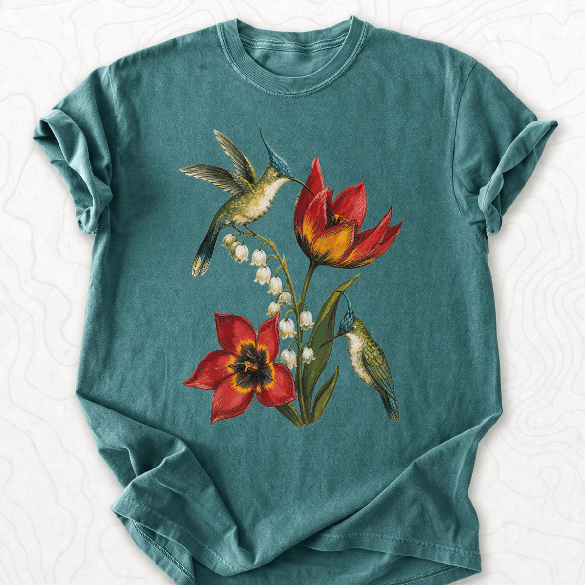 Hummingbird Flowers T-shirt