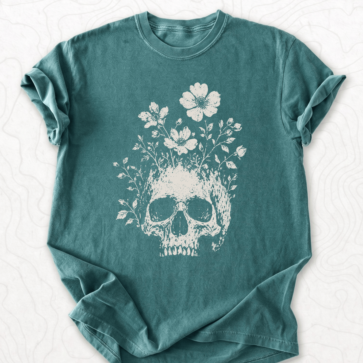 Floral Skull T-shirt