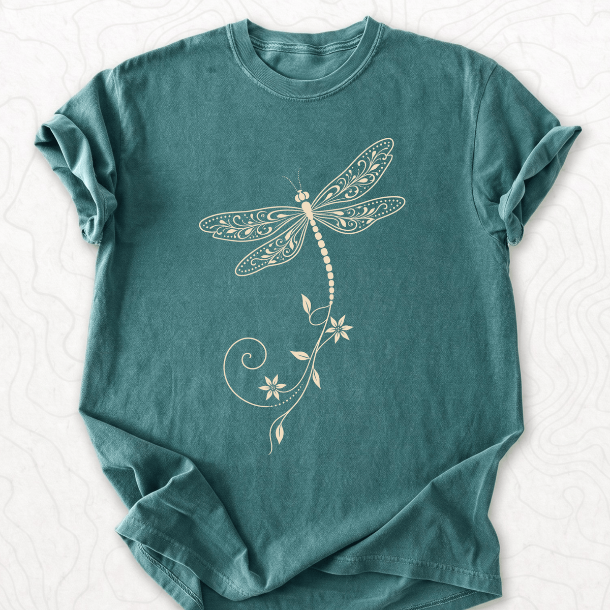 Floral Dragonfly T-shirt