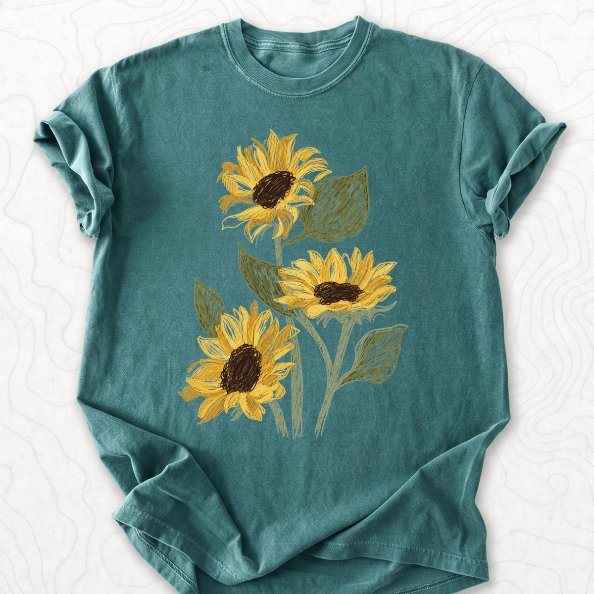 Sunflower Sketch T-shirt