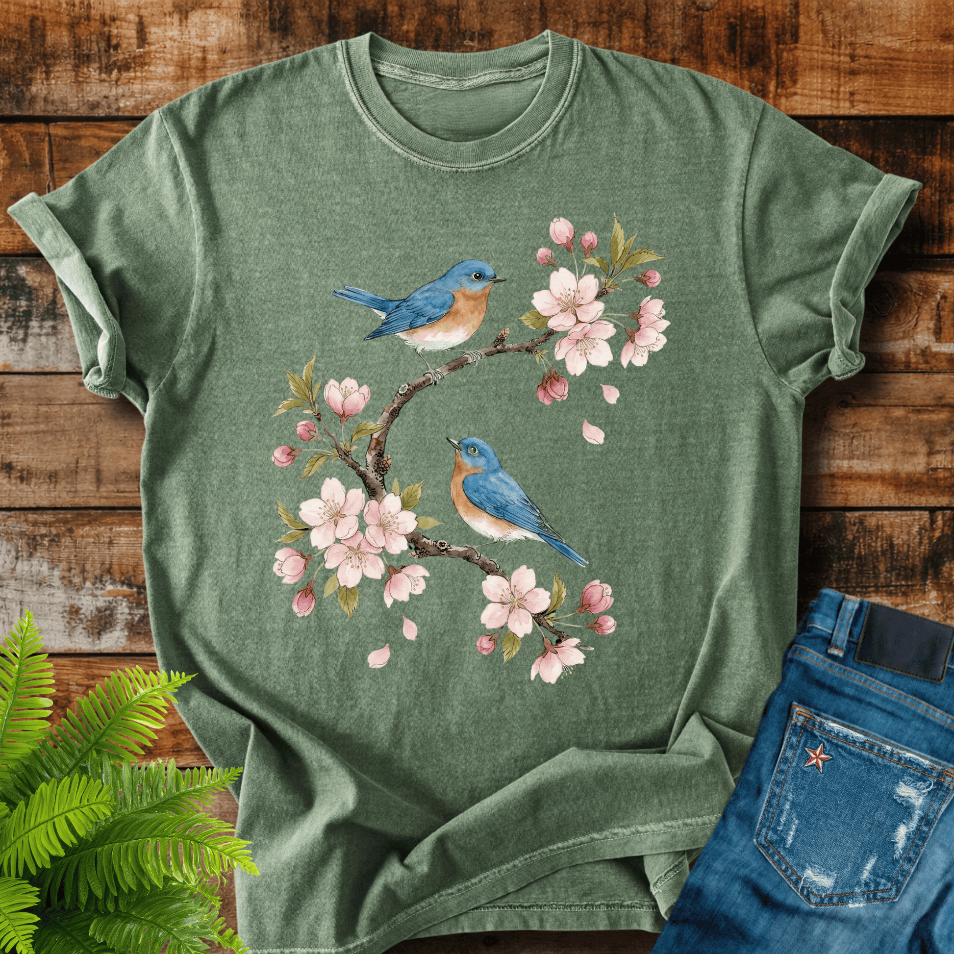 Bluebirds Blossom T-shirt