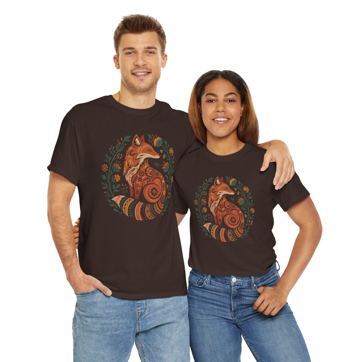 Flower Fox Unisex T-Shirt