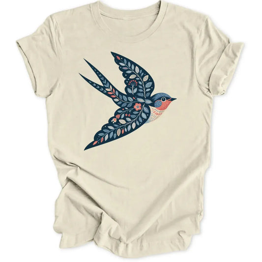 Flower Swallow Unisex T-Shirt