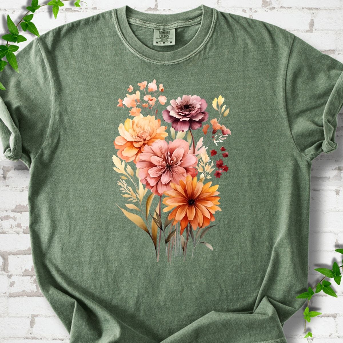 Boho Wildflowers Art T-Shirt