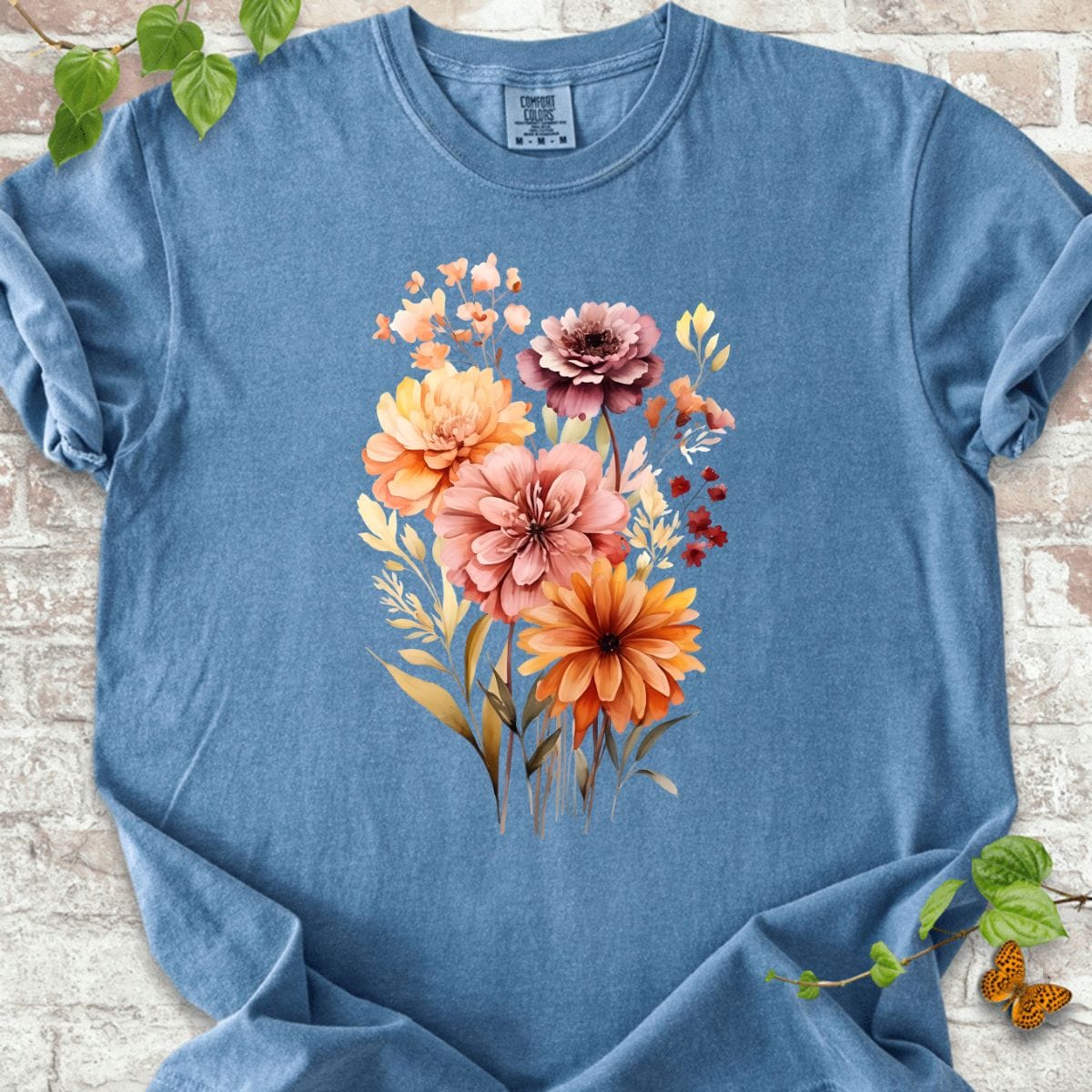 Boho Wildflowers Art T-Shirt