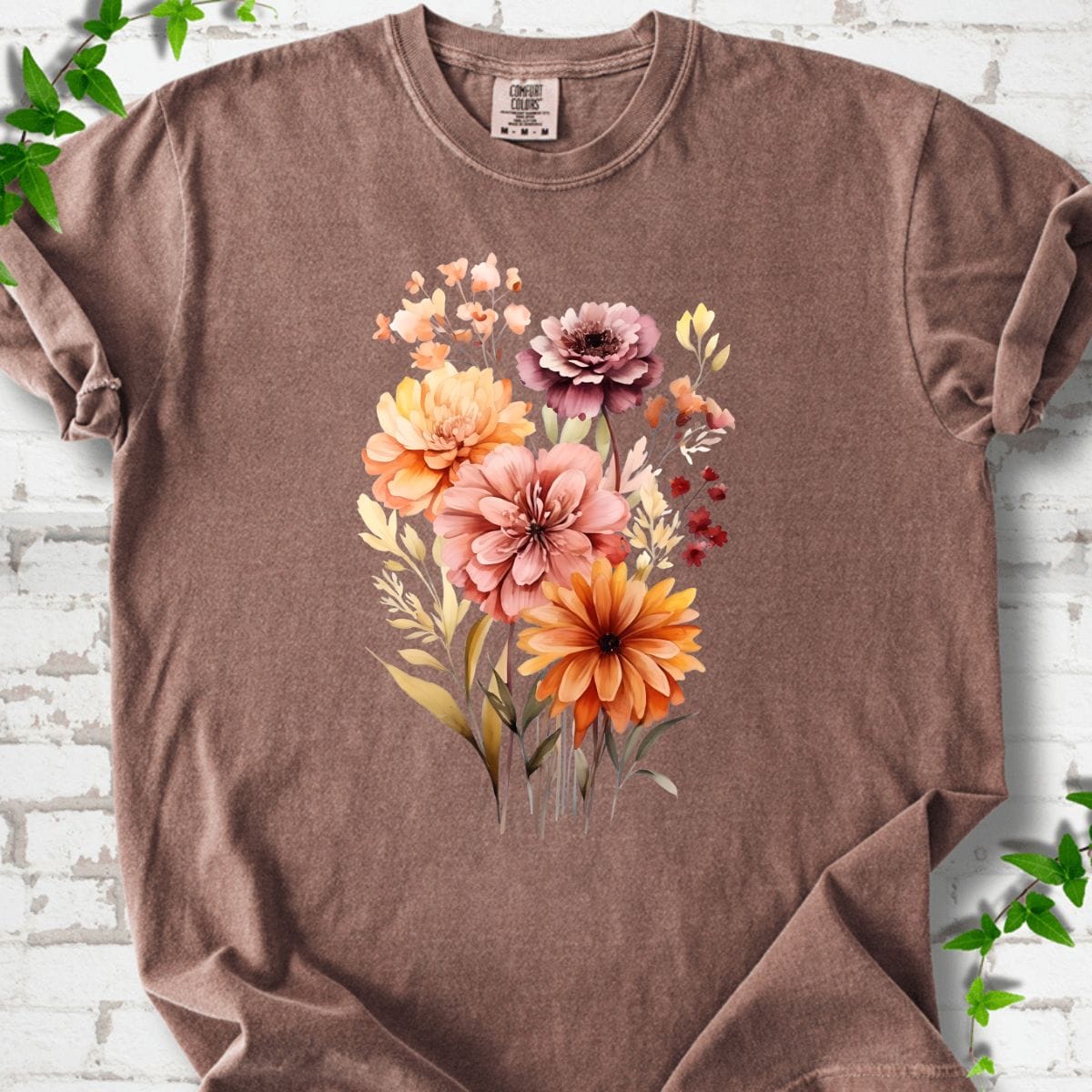 Boho Wildflowers Art T-Shirt