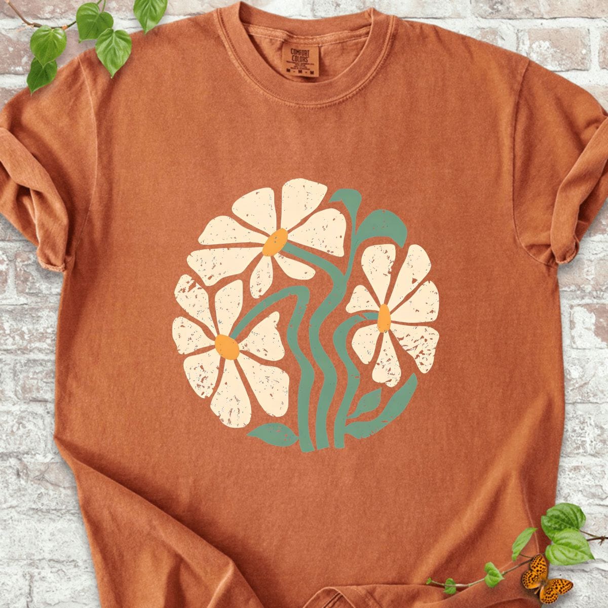 Boho Wildflowers Art T-Shirt