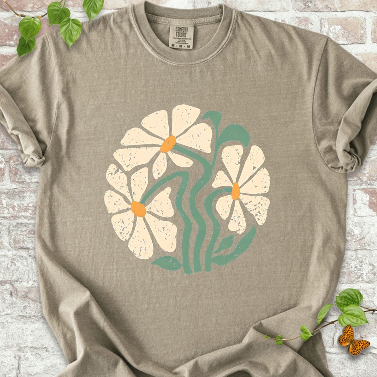 Boho Wildflowers Art T-Shirt