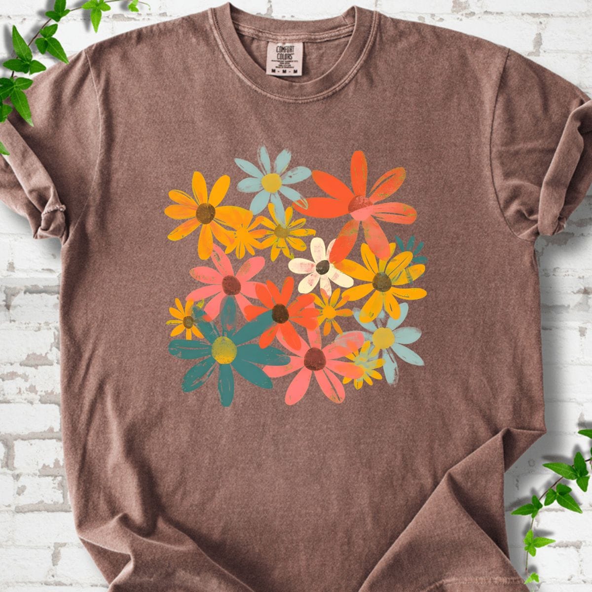 Boho Wildflowers Art T-Shirt