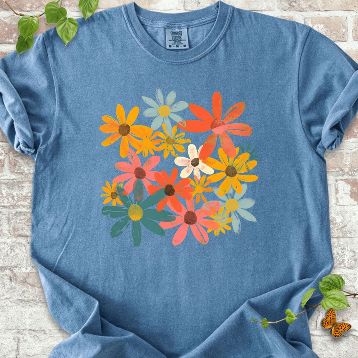 Boho Wildflowers Art T-Shirt