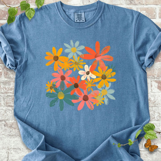 Boho Wildflowers Art T-Shirt