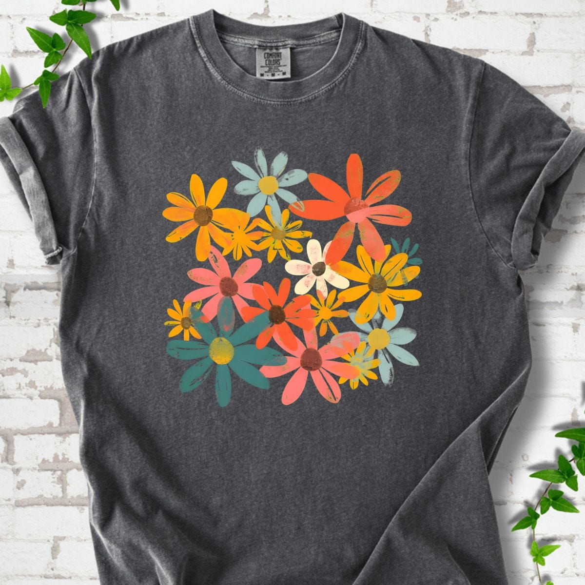 Boho Wildflowers Art T-Shirt