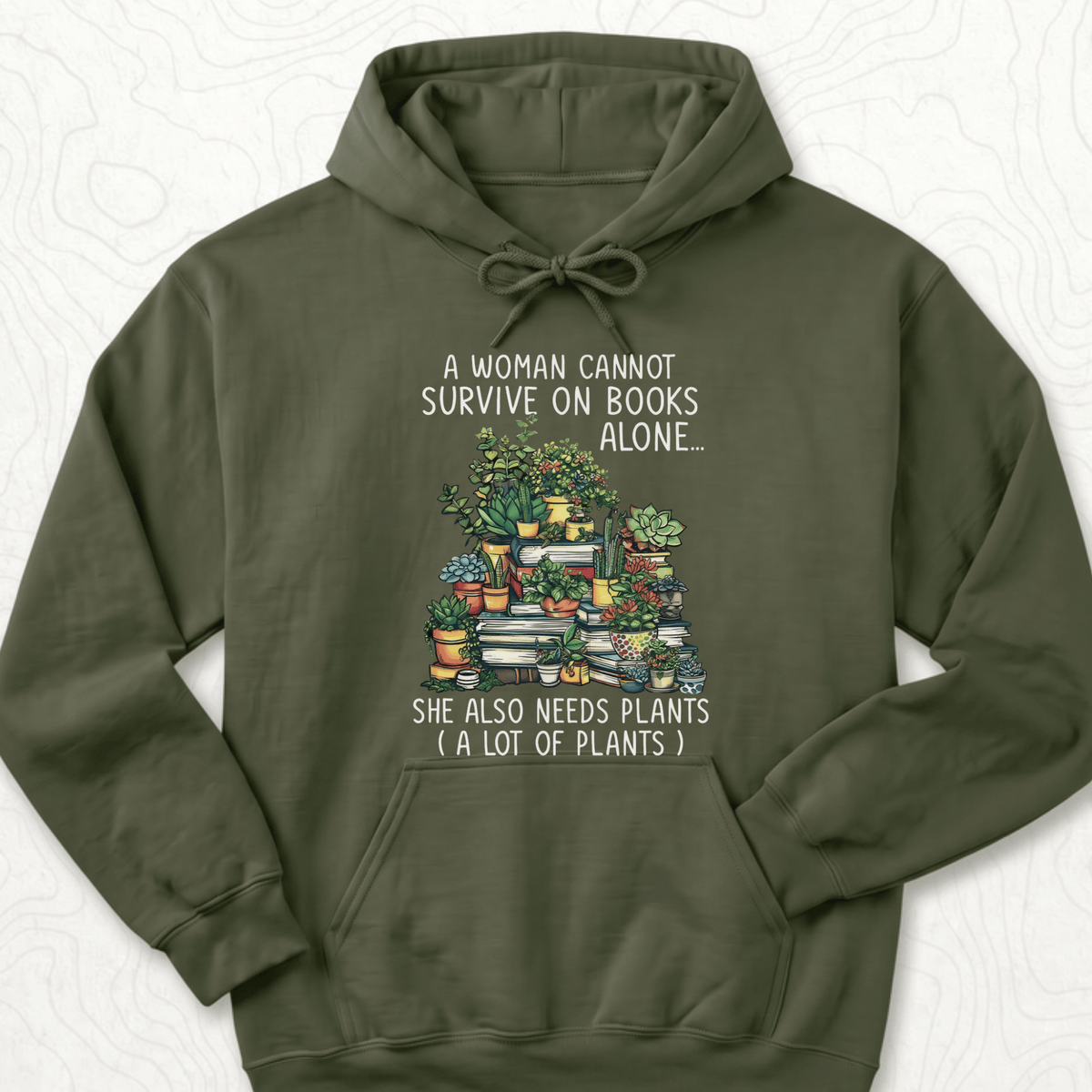 Books And Plants Hoodie