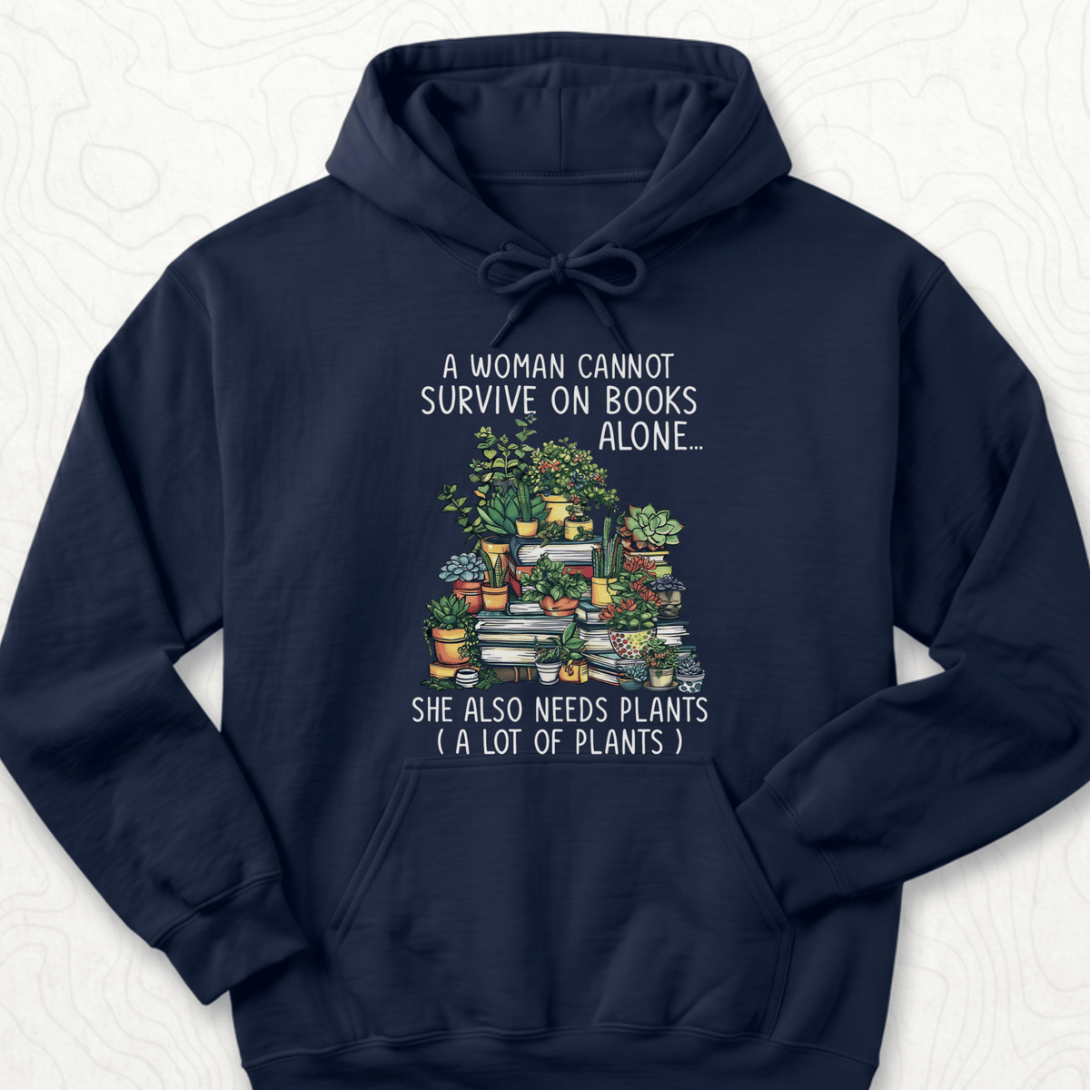 Books And Plants Hoodie