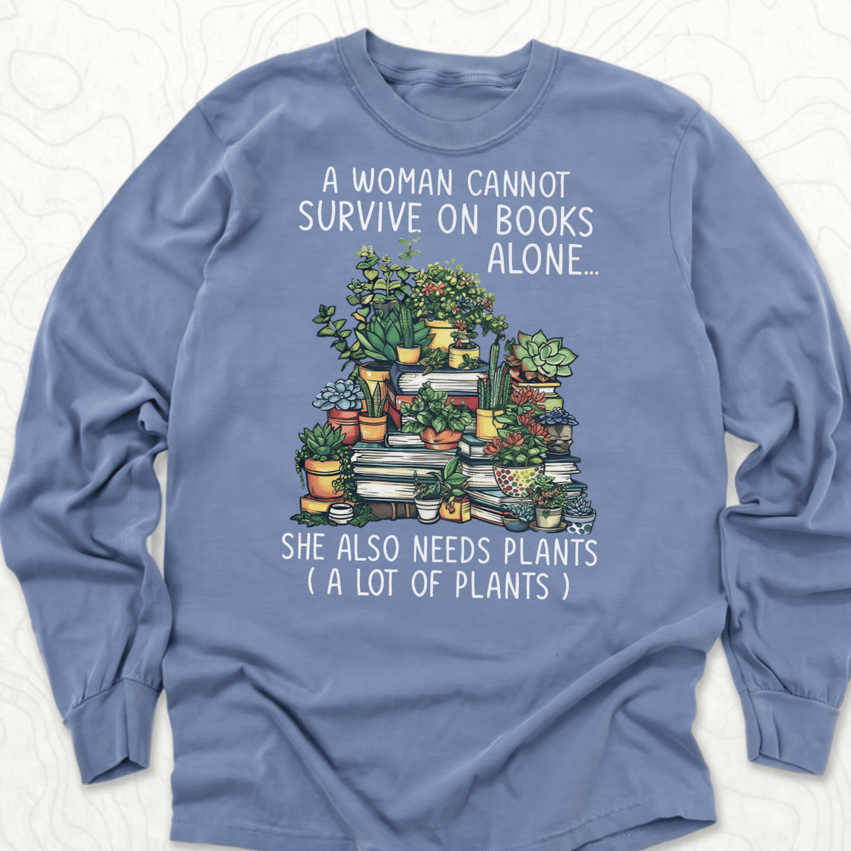 Books And Plants LS T-shirt