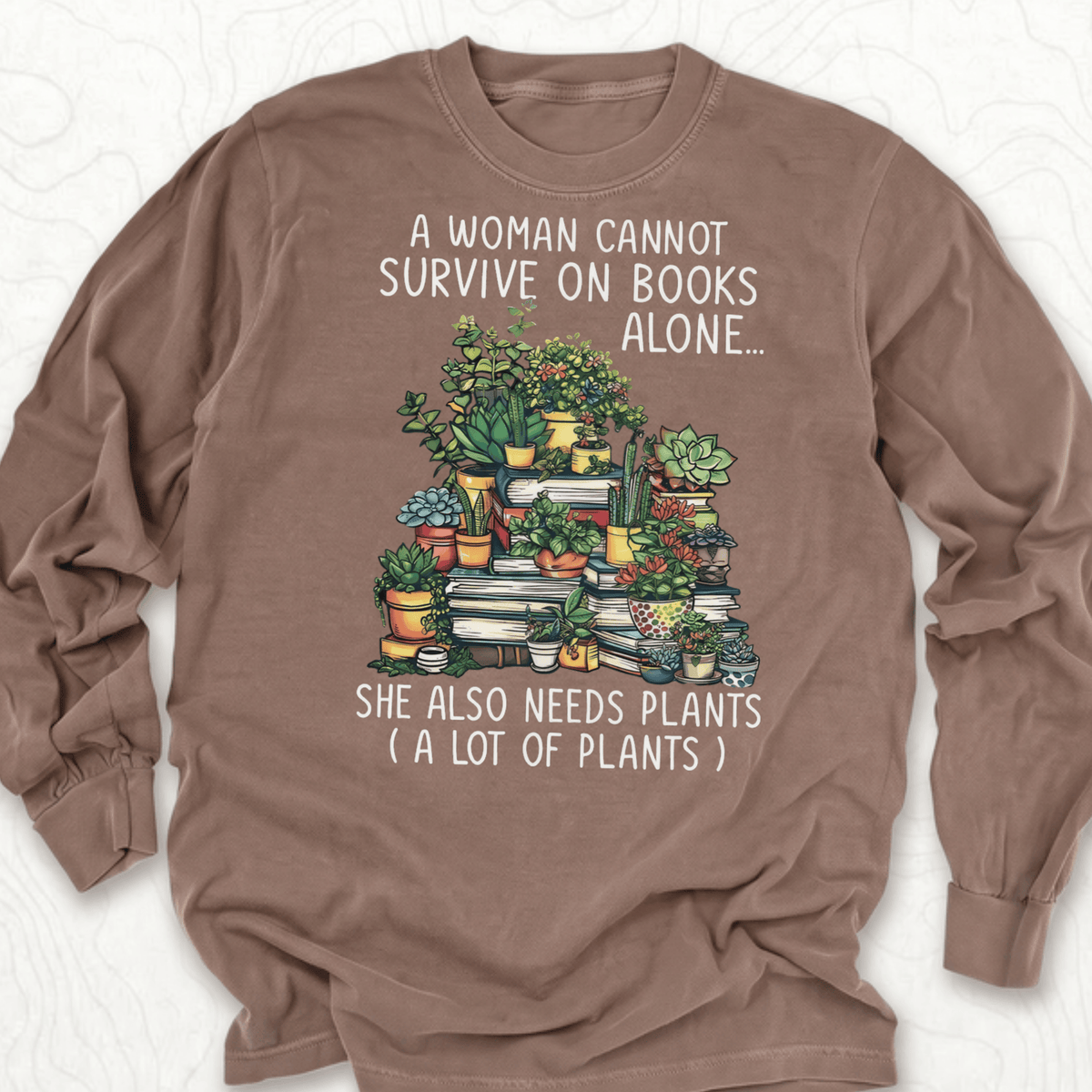 Books And Plants LS T-shirt