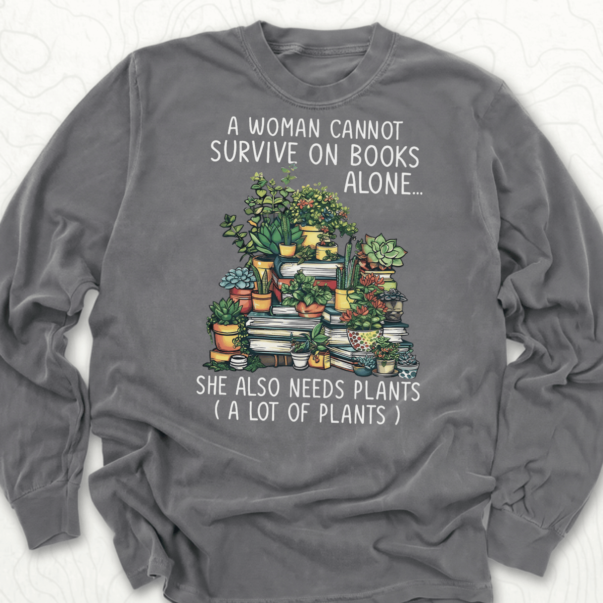 Books And Plants LS T-shirt