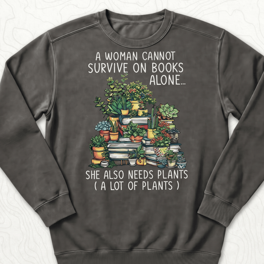 Books And Plants Sweatshirt