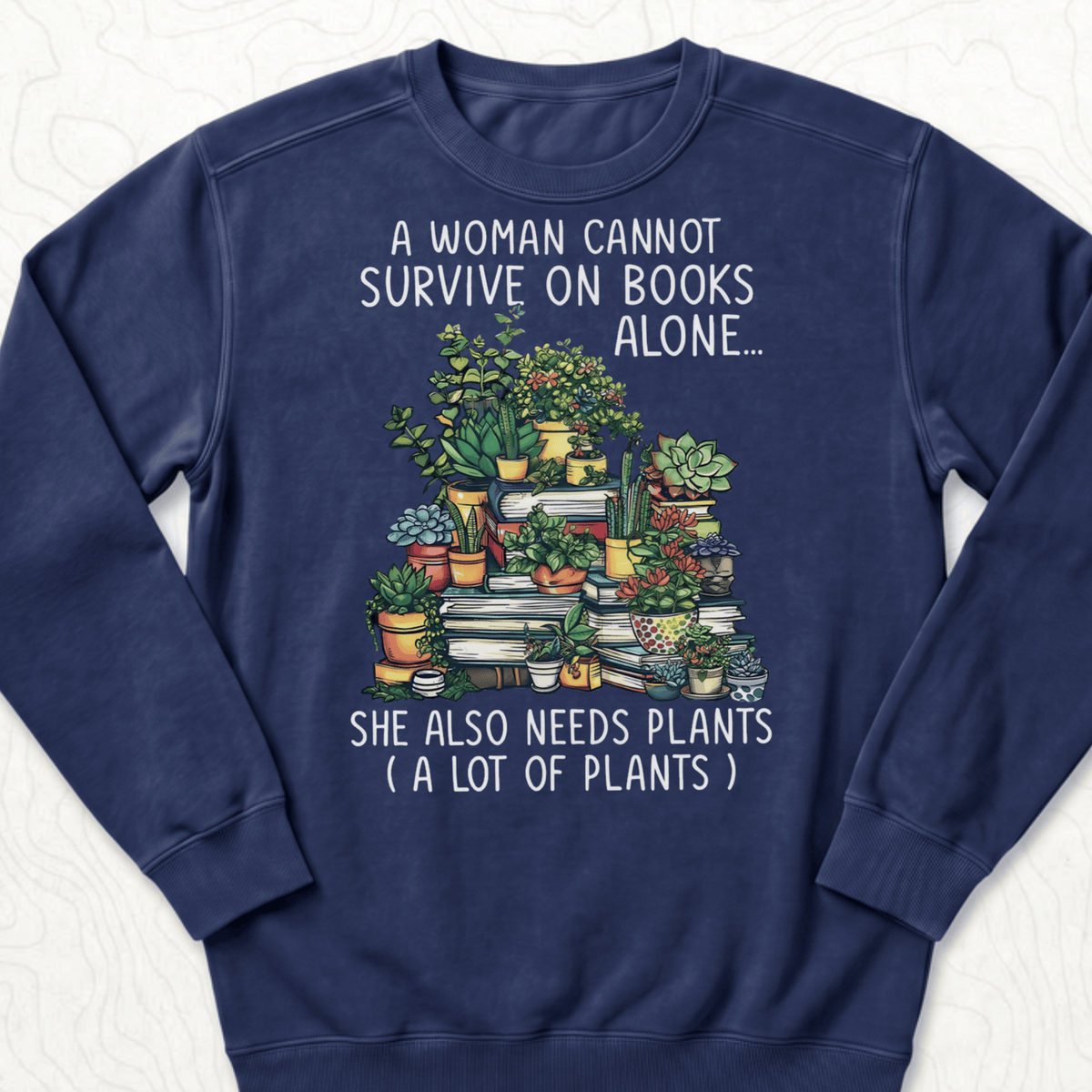 Books And Plants Sweatshirt