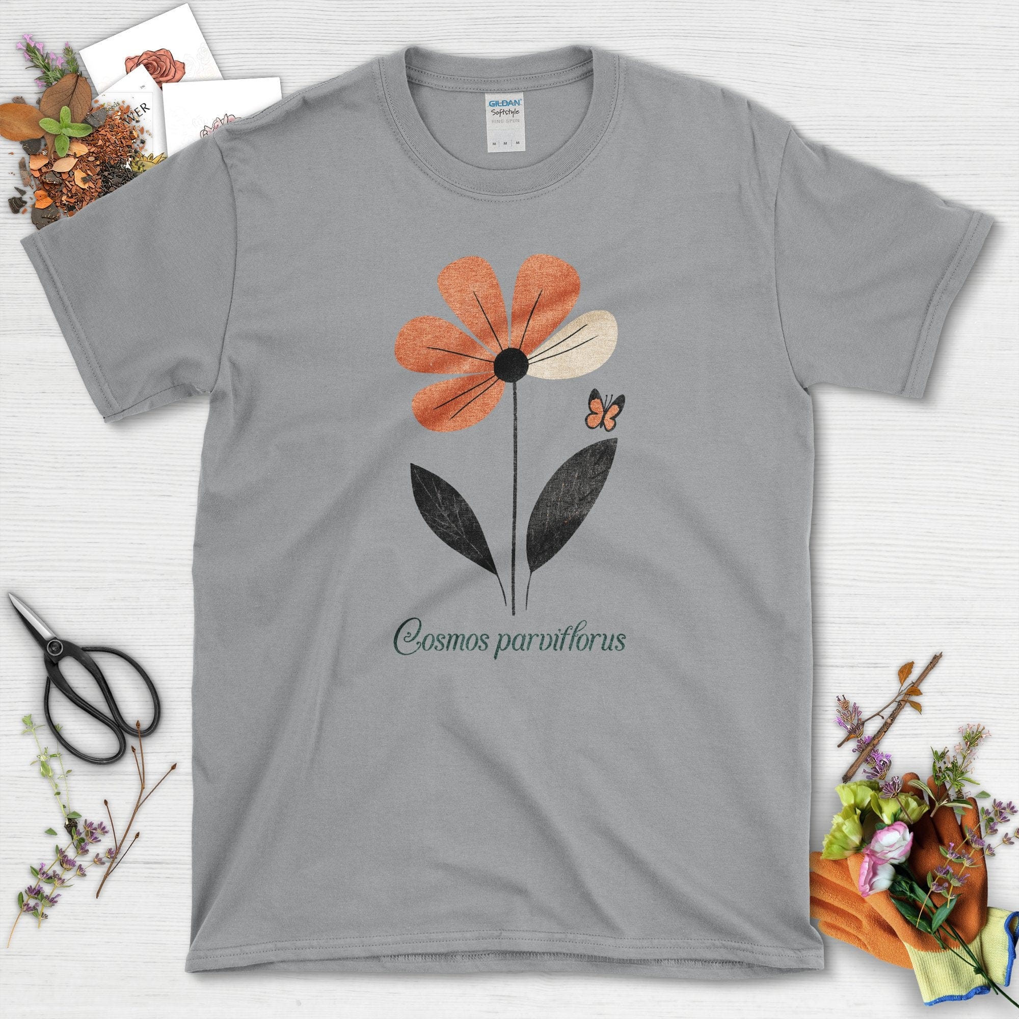 Botanical Cosmos Flower T-Shirt