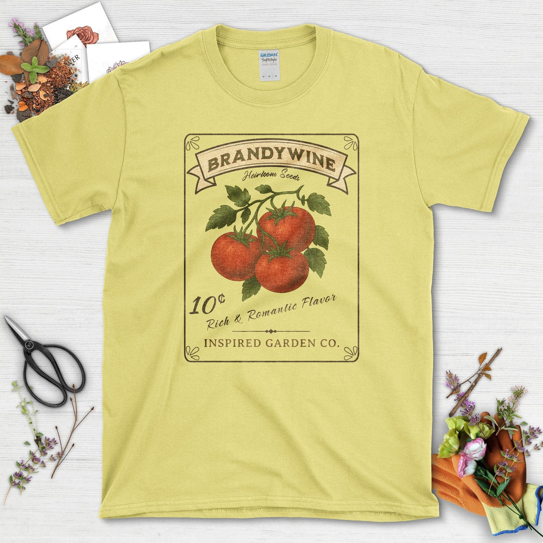 Brandywine Tomato Inspired Garden T-Shirt