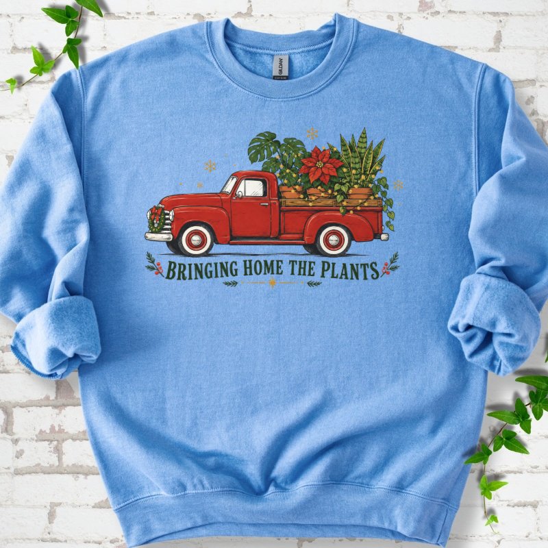 Bringing Home The Plants Sweatshirt in Carolina Blue – PlotlyGarden