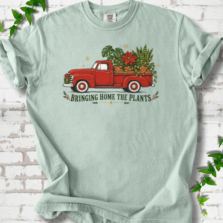 Bringing Home The Plants T-Shirt in Bay – PlotlyGarden