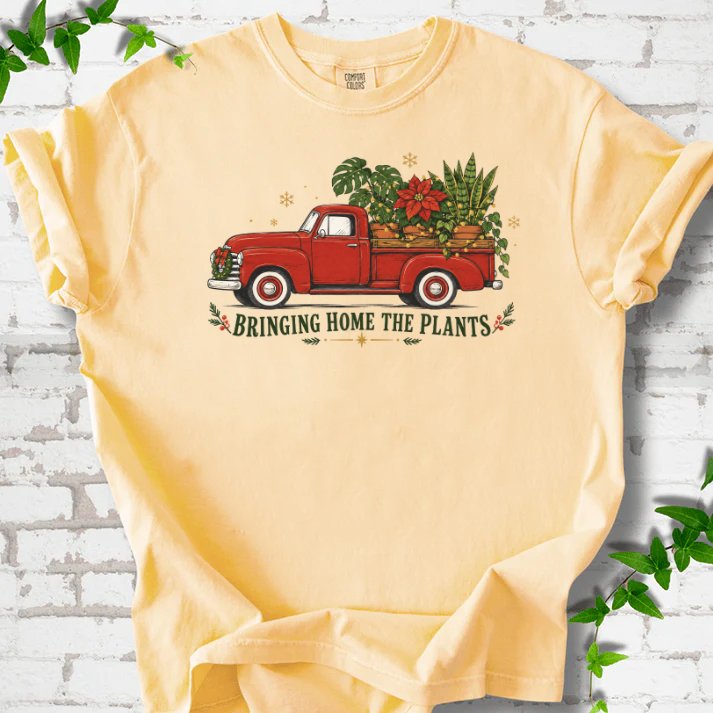 Bringing Home The Plants T-Shirt in Butter – PlotlyGarden