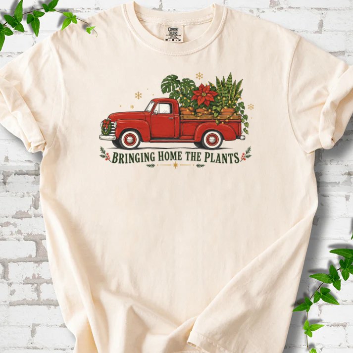 Bringing Home The Plants T-Shirt in Ivory – PlotlyGarden