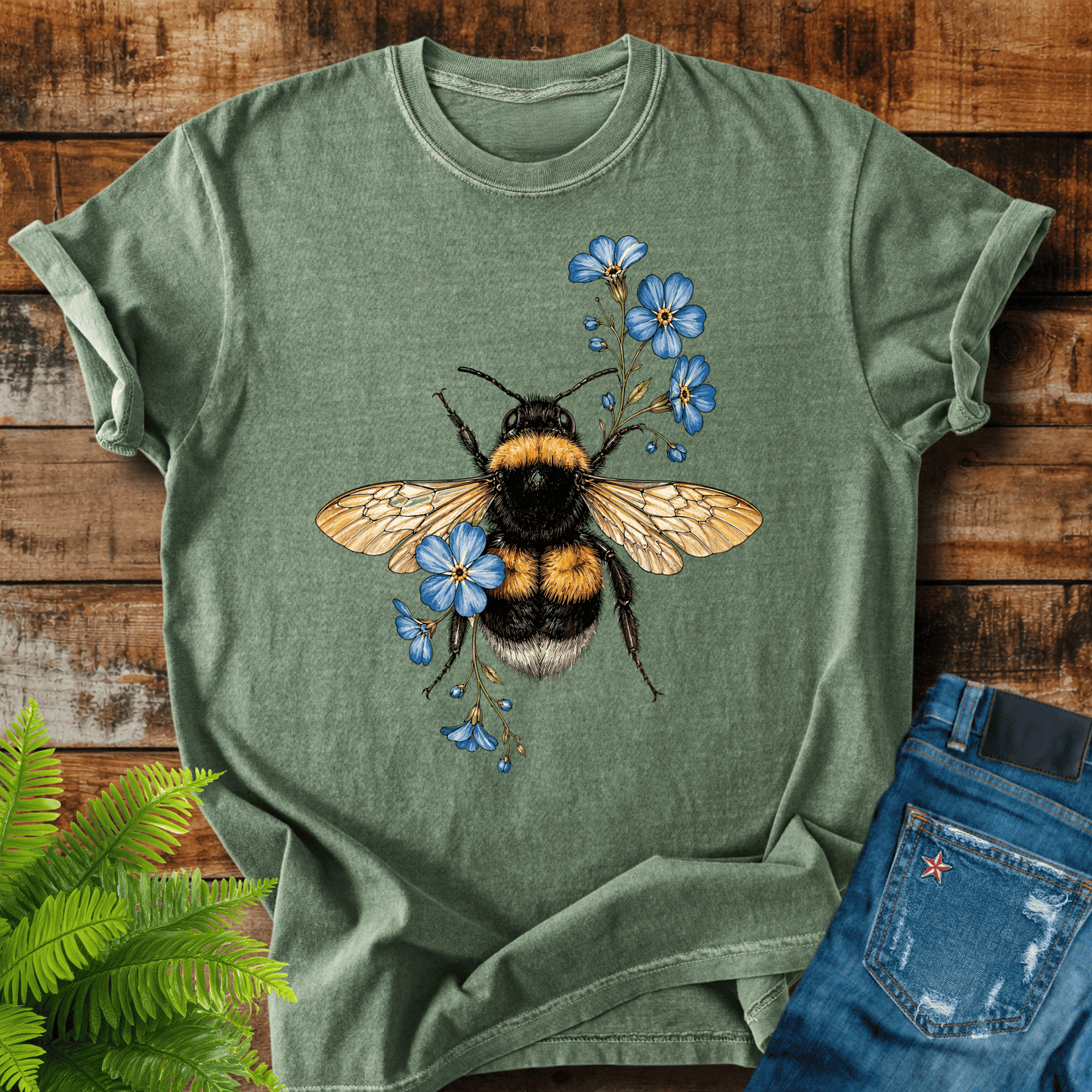 Bumblebee Flowers T-shirt