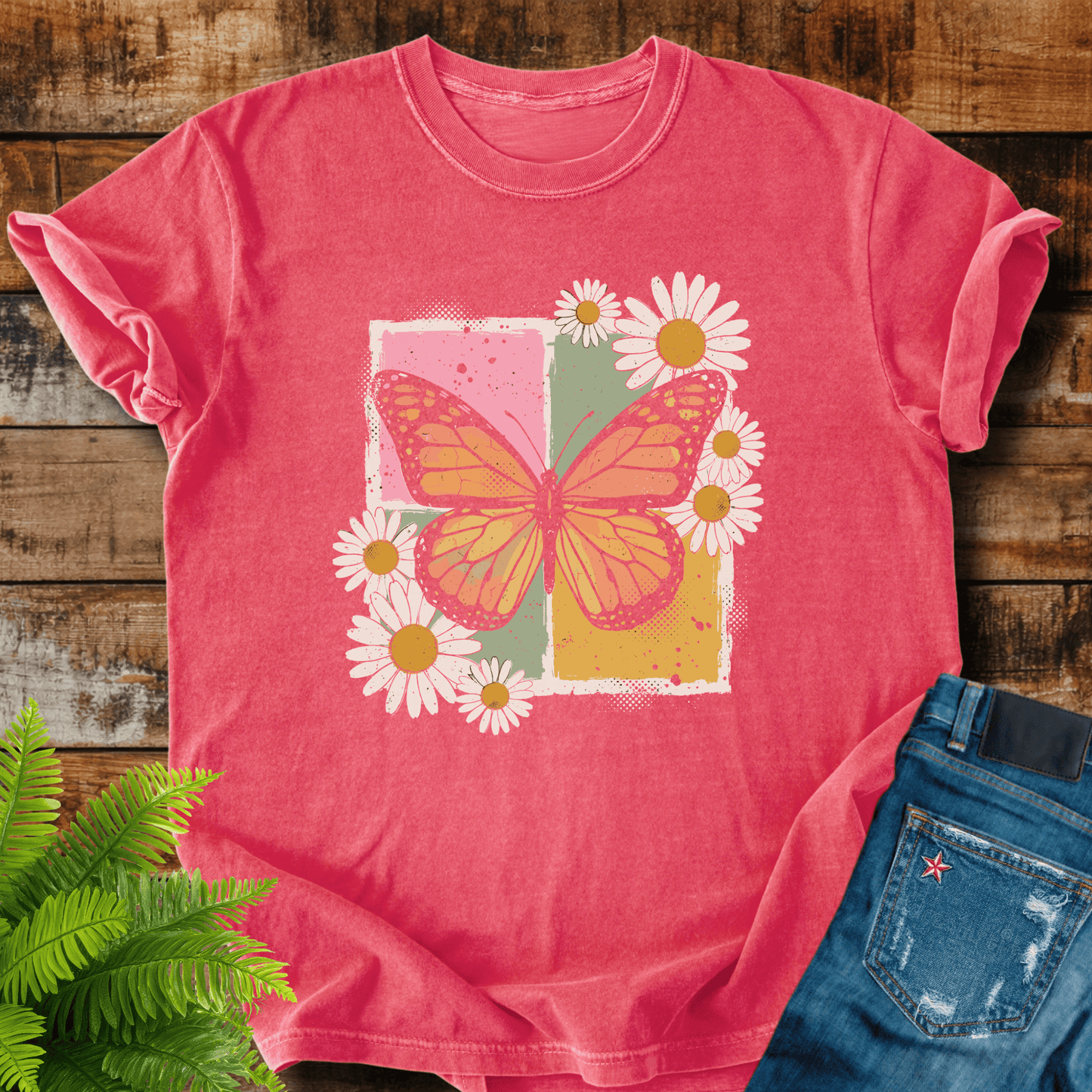 Butterfly Daisies T-shirt