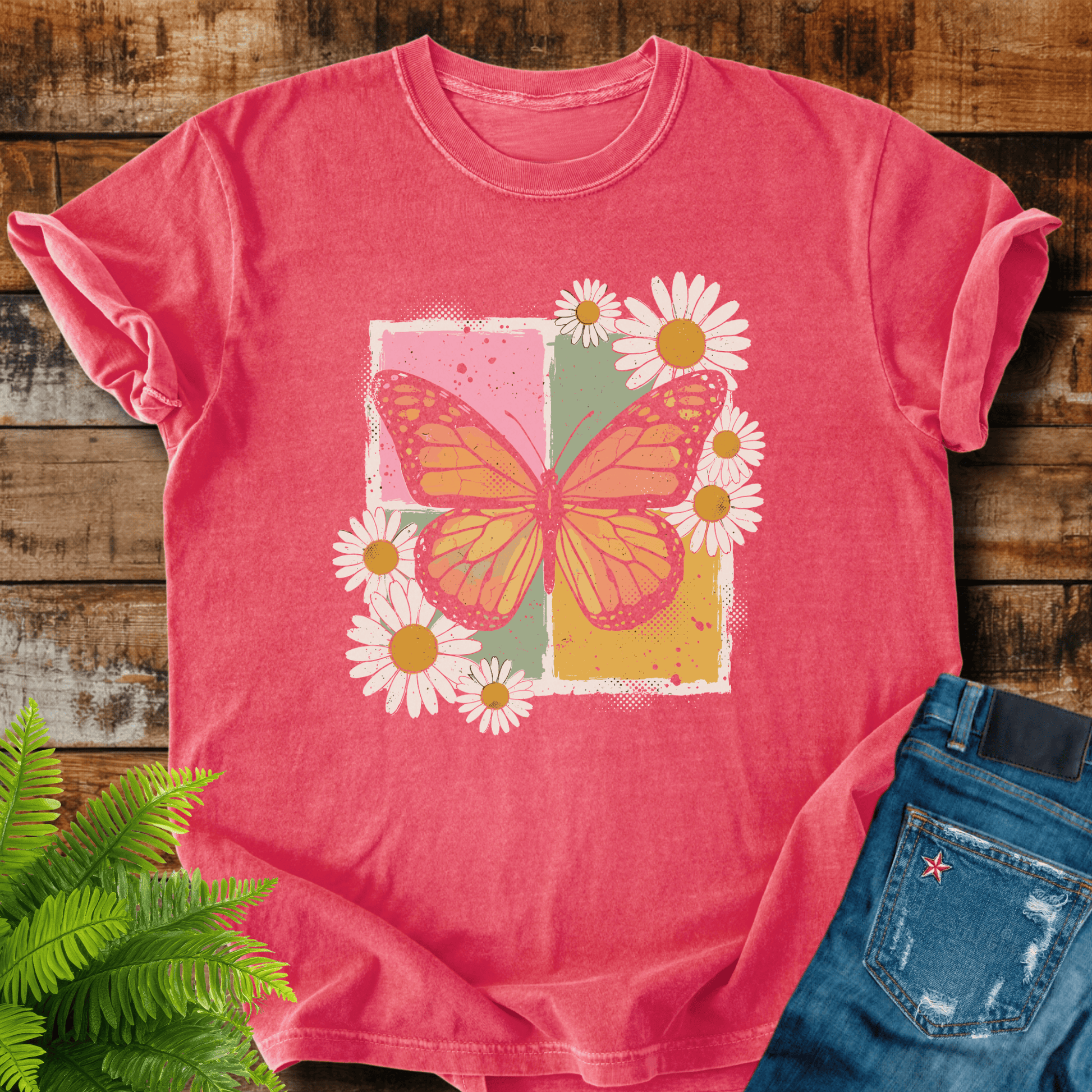 Butterfly Daisies T-shirt