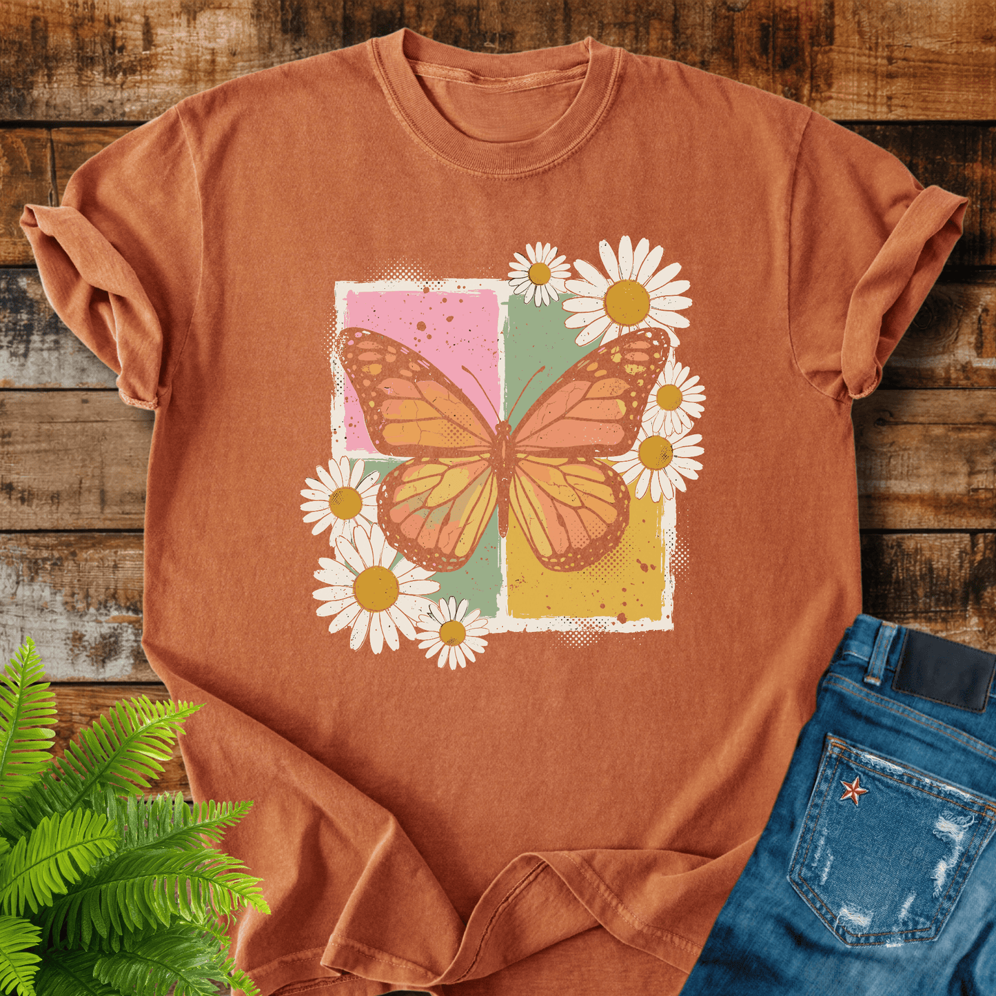 Butterfly Daisies T-shirt